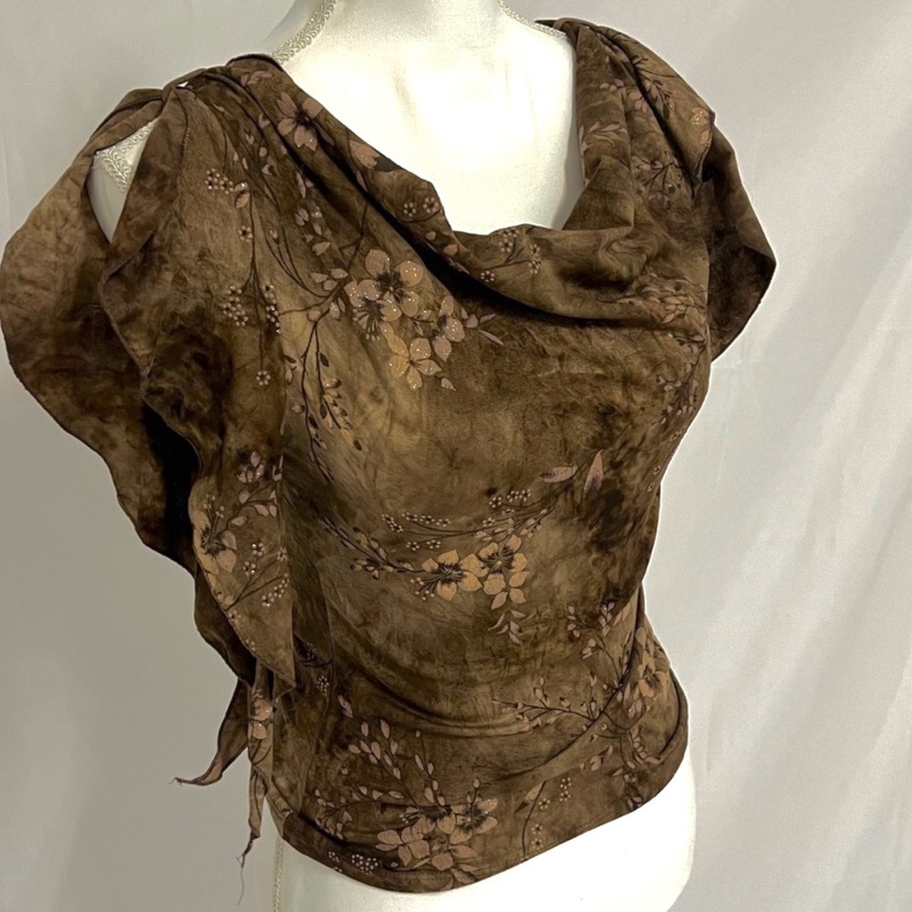 Floral Brown Women's Top
